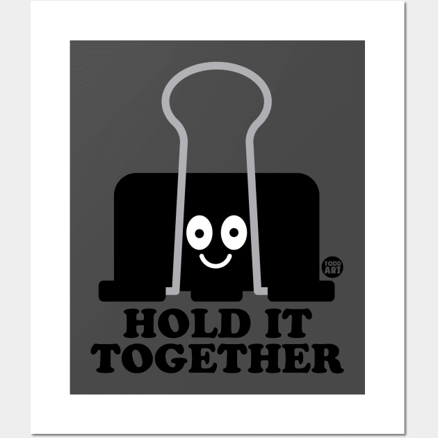 hold it clip Wall Art by toddgoldmanart